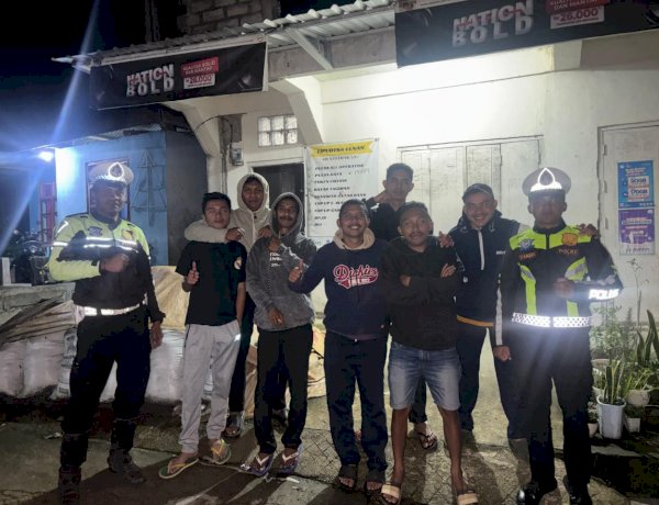 Patroli Malam Polres Manggarai Antisipasi Balap Liar dan Laka Lantas