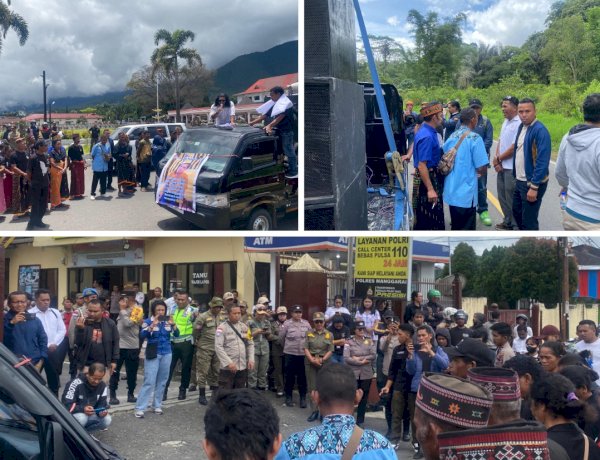 Polres Manggarai Polda NTT Kawal Aksi Unjuk Rasa Secara Humanis, Tegaskan Kasus Penemuan Mayat di Satar Mese Masih dalam proses Penyelidikan  maksimal ,Propesional dan Prosudural.