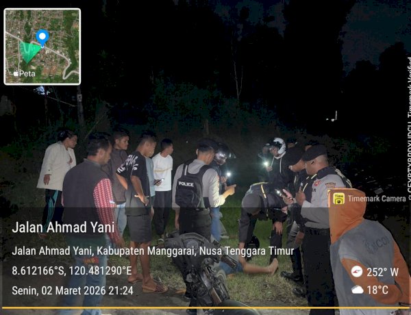 Patroli Perintis Presisi Sat Samapta Polres Manggarai Jaga Kamtibmas Tetap Kondusif