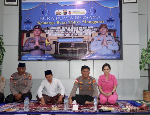 NTT Penuh Kasih, Ramadhan Penuh Berkah: Polres Manggarai Berbagi Takjil dan Buka Puasa Bersama