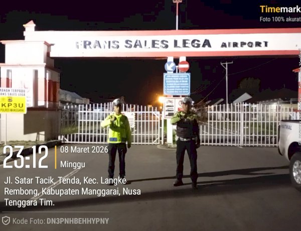 Patroli Malam Antisipasi Balap Liar dan Laka Lantas di Wilayah Hukum Polres Manggarai