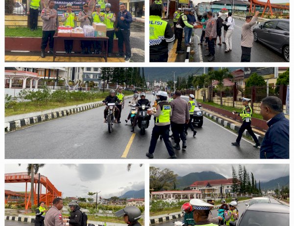 Bulan Ramadhan Penuh Berkah, Polres Manggarai Berbagi Takjil untuk Masyarakat