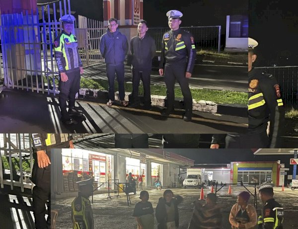 Patroli Malam Polres Manggarai Antisipasi Balap Liar dan Parkir Liar di Wilayah Kota Ruteng