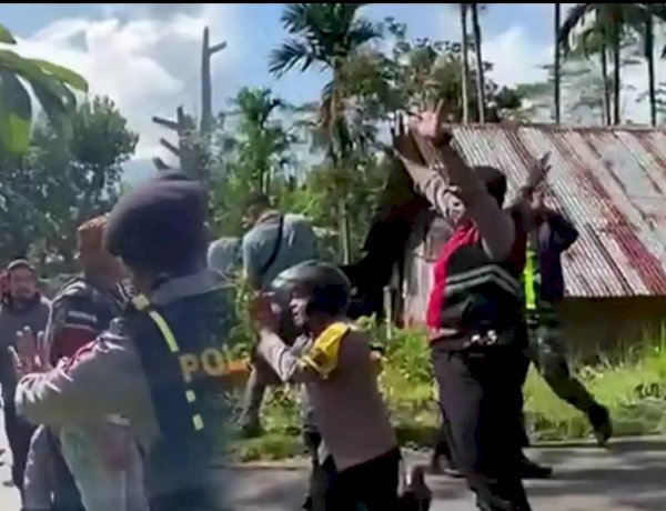 Bhabinkamtibmas Desa Bulan Rela Berlutut di Hadapan Warga Demi Cegah Pertumpahan Darah”