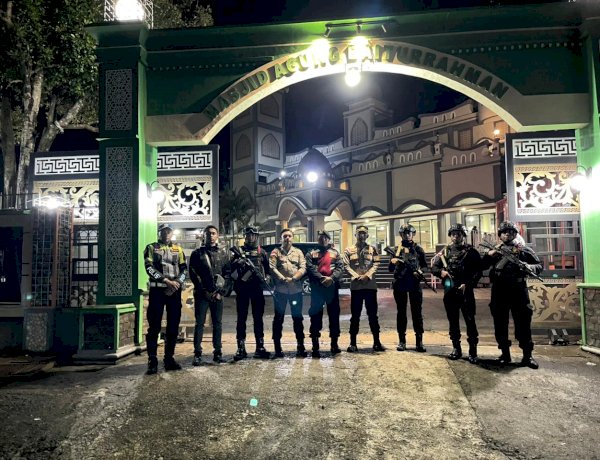 Patroli Gabungan Polres Manggarai Bersama Kompi 2 Yon B Pelopor Ruteng, Jaga Stabilitas Kamtibmas