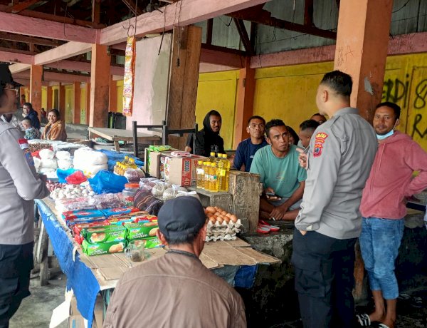 Sat Binmas Polres Manggarai Intensifkan Patroli Dialogis dan Himbauan Kamtibmas di Pasar Puni Ruteng, Wujud Nyata Polri Hadir untuk Masyarakat