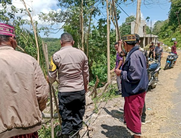 Bhabinkamtibmas Desa Nao Hadiri Mediasi Sengketa Tanah, Wujudkan Penyelesaian Secara Kekeluargaan