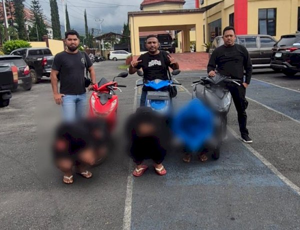 Unit Jatanras Polres Manggarai Ringkus Tiga Pelaku Pencurian Handphone