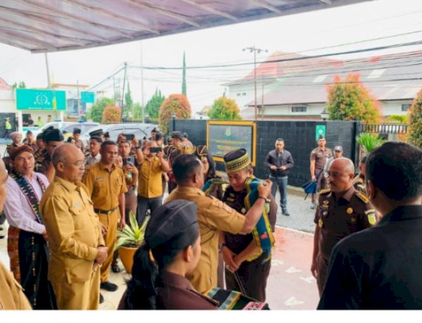Wakapolres Manggarai Bersama Forkopimda Sambut Kunjungan Kerja Kajati NTT di Manggarai