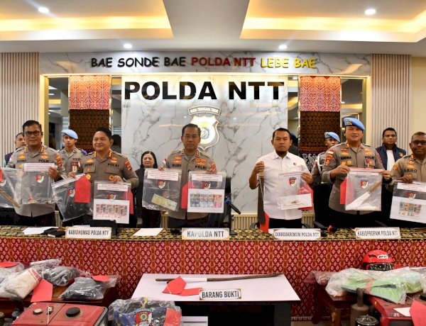 “ Polda NTT Ungkap 76 Kasus Kejahatan Konvensional, Kapolda Tegaskan Tidak Ada Ruang bagi Pelaku Kriminal*