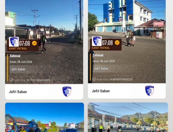 SATLANTAS POLRES MANGGARAI LAKSANAKAN PENGATURAN ARUS LALU LINTAS DAN PENGAMANAN PENYEBERANGAN SISWA DI SEJUMLAH TITIK RAWAN KEPADATAN