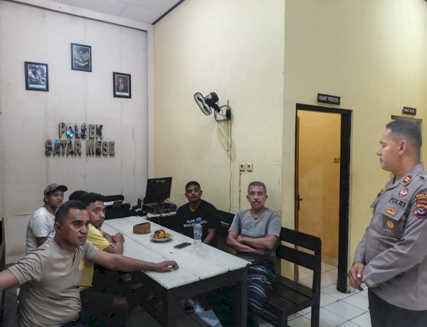 PERKUAT HUBUNGAN MASYARAKAT YANG HUMANIS, POLSEK SATAR MESE POLRES MANGGARAI GELAR NOBAR PEMBUKAAN PIALA DUNIA 2026