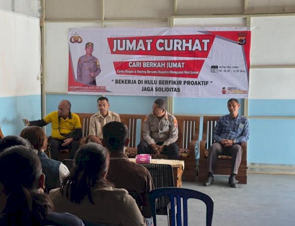 KOMITMEN SERAP ASPIRASI MASYARAKAT, POLRES MANGGARAI GELAR JUMAT CURHAT DI SPPG COMPANG DALO