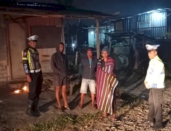 SATLANTAS POLRES MANGGARAI GENCARKAN PATROLI MALAM UNTUK CEGAH BALAP LIAR DAN TEKAN ANGKA KECELAKAAN LALU LINTAS