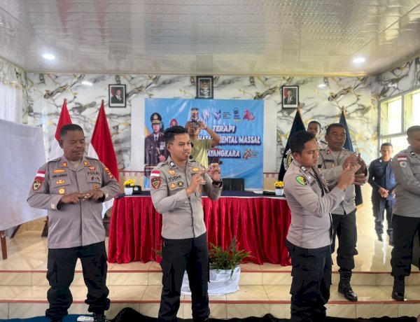 NTT PENUH KASIH, POLRES MANGGARAI GELAR TERAPI KESEHATAN MENTAL MASSAL BAGI 150 WARGA BINAAN RUTAN KELAS IIB RUTENG SAMBUT HARI BHAYANGKARA KE-80