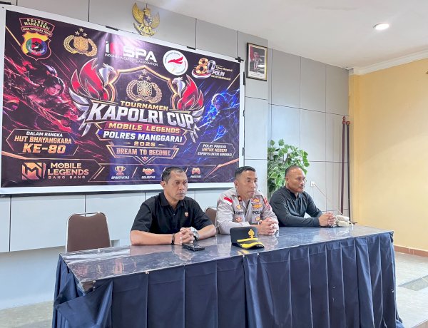 SAMBUT HARI BHAYANGKARA KE-80, POLRES MANGGARAI GELAR TURNAMEN E-SPORT MOBILE LEGENDS PIALA KAPOLRI CUP 2026, WADAHKAN BAKAT GENERASI MUDA DALAM SEMANGAT SPORTIVITAS
