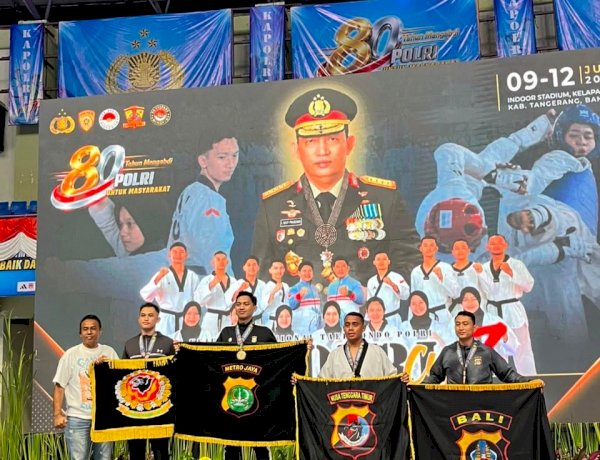 Hari Kedua Kejurnas Taekwondo Kapolri Cup VII, Atlet Polda NTT Raih Medali Perunggu