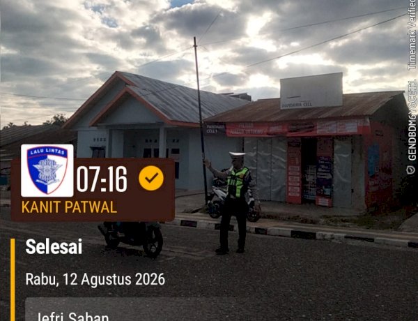 Sat Lantas Polres Manggarai Laksanakan Pengaturan Pagi, Pastikan Aktivitas Masyarakat Berjalan Aman dan Lancar