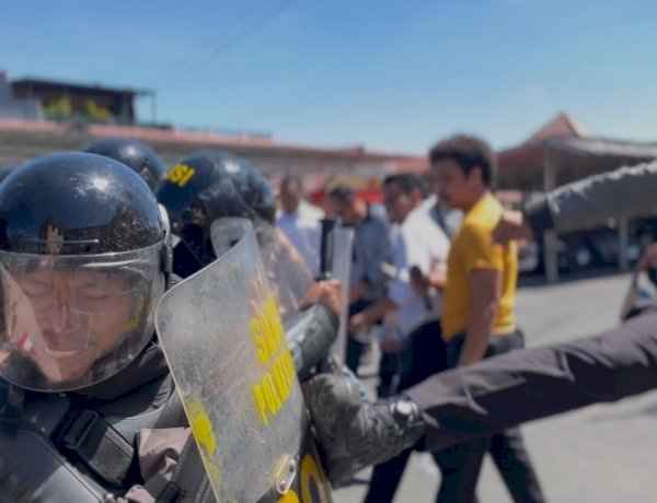 Polres Manggarai Gelar Simulasi Sispamkota, Tingkatkan Kesiapsiagaan Personel Hadapi Berbagai Potensi Gangguan Kamtibmas