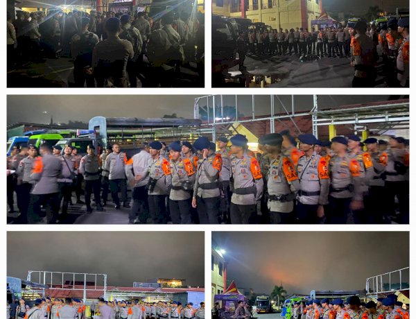 Polres Manggarai Terima Kedatangan Personel BKO Resimen 2 Pelopor Korps Brimob Polri untuk Bantuan Penanganan Pascagempa