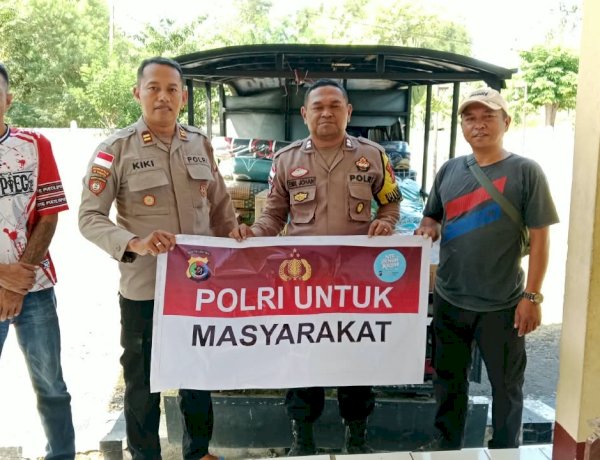 Polres Manggarai Salurkan Bantuan Polri Melalui Polsek Satar Mese, Jangkau Warga Terdampak Gempa hingga Pelosok