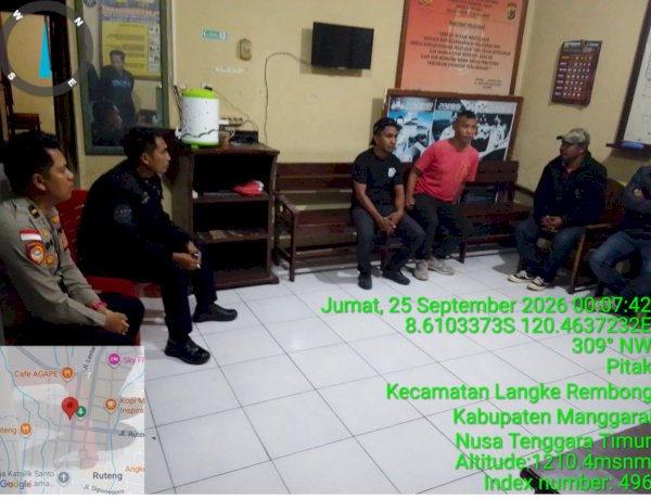 RESPON CEPAT CALL CENTER 110, PAMAPTA POLRES MANGGARAI DATANGI LOKASI KERIBUTAN DAN MEDIASI WARGA