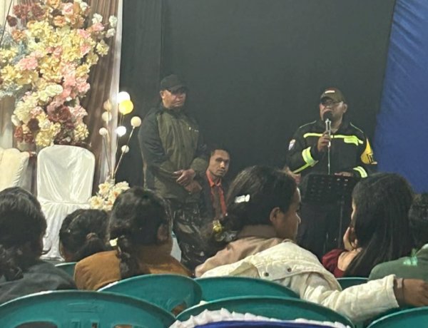POLRES MANGGARAI HADIRKAN BHABINKAMTIBMAS  DALAM PENGAMANAN PESTA NIKAH DI DESA NAO
