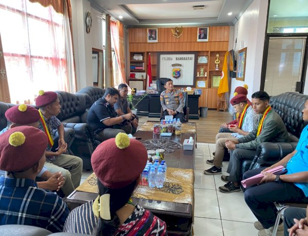 KAPOLRES MANGGARAI TERIMA AUDIENS PENGURUS BARU PMKRI, BAHAS PERKEMBANGAN PENANGANAN KASUS KEMATIAN RESTINA TIJA