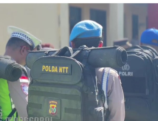 44 DESA DI MANGGARAI GELAR PILKADES SERENTAK, POLRES MANGGARAI TERJUNKAN 116 PERSONEL AMANKAN 66 TPS
