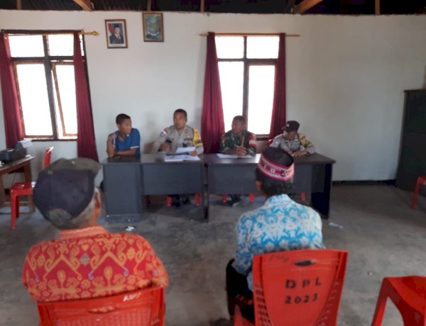 Bhabinkamtibmas dan Babinsa Mediasi Kasus Pengrusakan Pipa Irigasi di Desa Ponglengor, Berakhir Damai