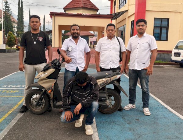 Unit Jatanras Polres Manggarai Amankan Terduga Pelaku Curanmor di Desa Rai
