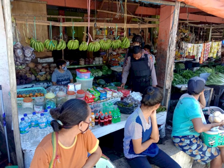 Dengan Semangat  Bhayangkara, Sat Samapta Polres Manggarai Terus Beri Imbauan .