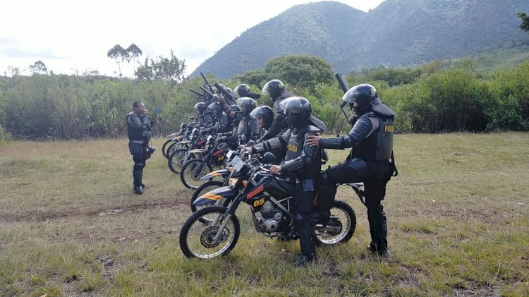 Jaga Kekompakan Dan Kesiapsiagaan , Sat Samapta Polres Manggarai Terus Lakukan Latihan.