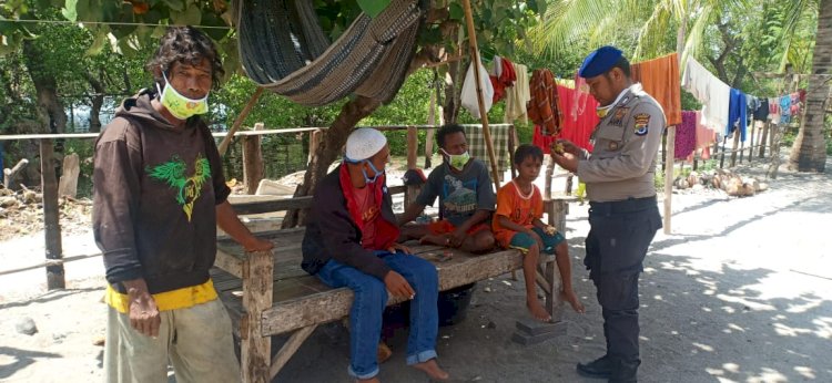 Sat Polair Polres Manggarai Lakukan Patroli dan Sambang di Pesisir.