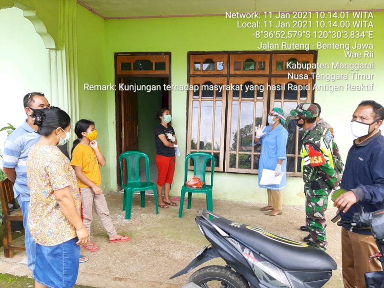 Bhabinkamtibmas Desa Golo Cador Kunjungi Warga Yang Reaktif