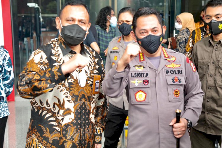 Sambangi KPK, Kapolri Bicarakan Penguatan SDM, Pencegahan Hingga Joint Investigasi