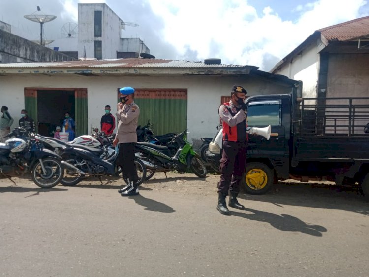 Himbauan Kepada Masyarakat Di Pasar Cancar