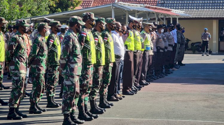 Polres Manggarai Gelar Apel Bersama Bhabinkamtibmas Dan Komunitas Penyintas Covid -19