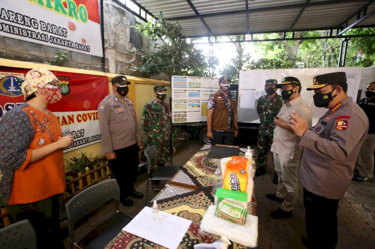 Kapolri Bakal Tambah Tracer di Posko PPKM Mikro Cengkareng Barat