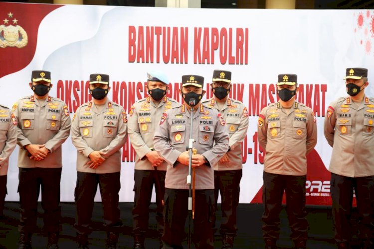 Kapolri Luncurkan Bantuan 1.000 Oksigen Konsentrator Bantu Warga yang Terpapar Covid-19