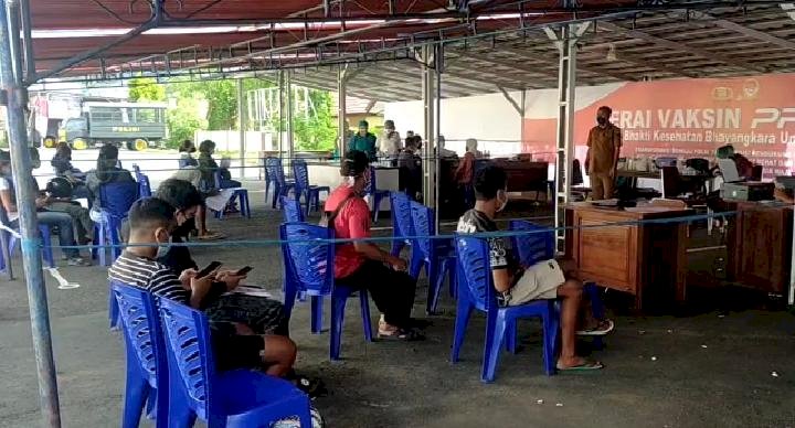 Lagi, Polres Manggarai Melaksanakan Kegiatan Vaksinasi Tahap II