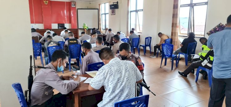 Test Psikologi Pemegang Senjata Api Organik Polri bagi Anggota Polres Manggarai