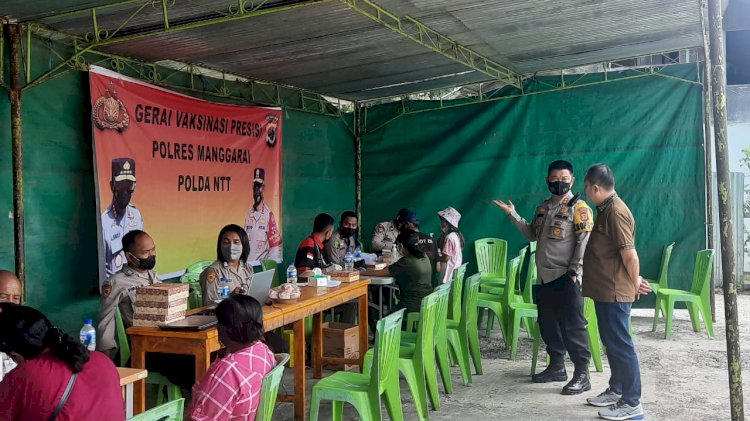 Gerai Vaksinasi Covid-19 Presisi Polri Tingkat Polres Manggarai