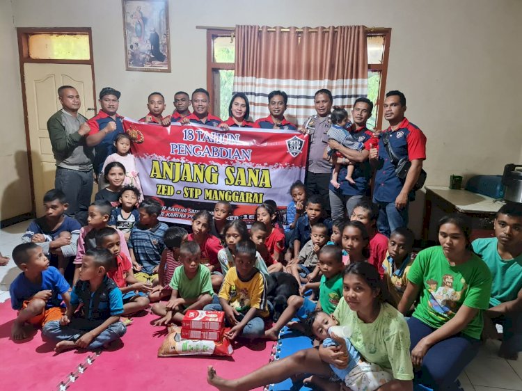Anjangsana Anggota Polres Manggarai Angkatan 25 ( ZED - STP) di Panti Asuhan Kasih Lempe
