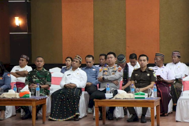 Kapolres Manggarai Mengikuti Kegiatan Pelantikan Dan Bimbingan Teknis Panitia Pemungutan Suara Untuk Pemilu 2024