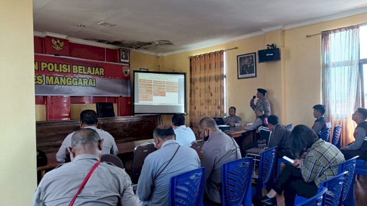 Polisi Belajar Polres Manggarai