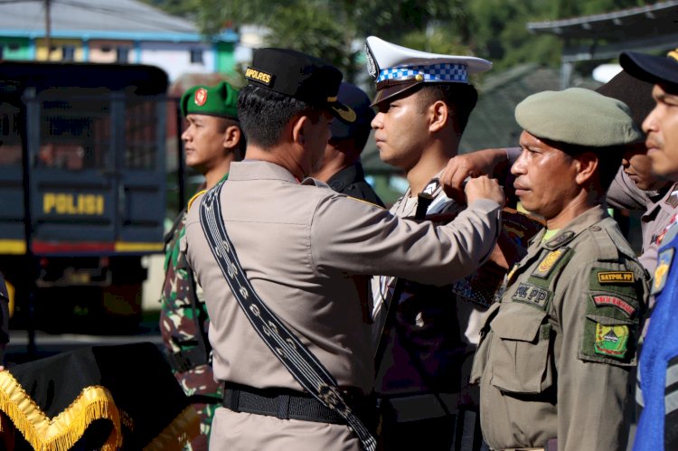 APEL GELAR PASUKAN DALAM RANGKA OPERASI KETUPAT TURANGGA - 2023 TINGKAT POLRES MANGGARAI