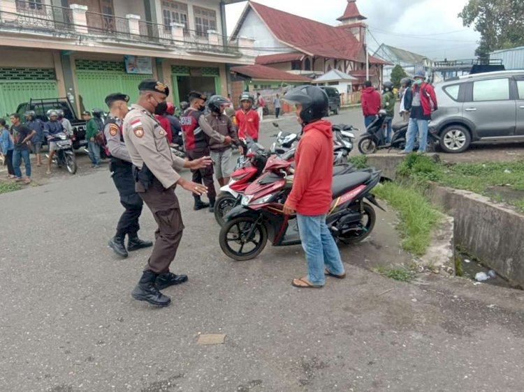 Samapta Polres Manggarai Laksanakan Patroli Dialogis