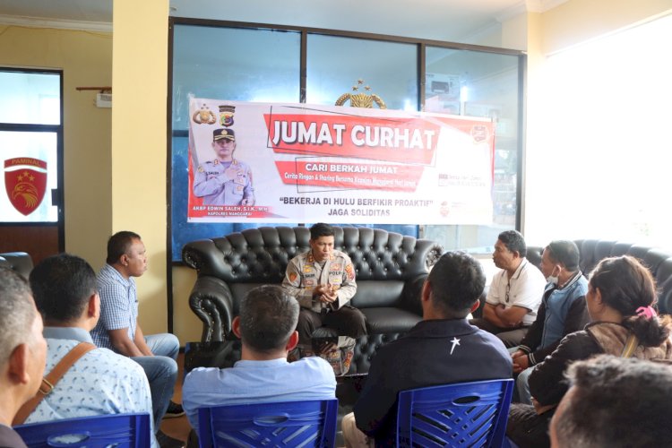 Lagi, Kapolres Manggarai Jumpai Para Caleg Pada Jumat Curhat