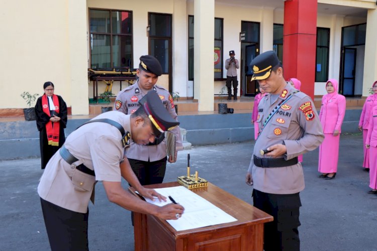 Pelantikan Kasat Polairud Polres Manggarai